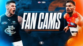 Fan Cams  Carlton v GWS Giants  AFL Round 17 2024 [upl. by Longley]