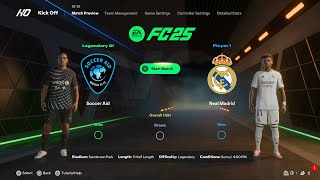 EA Sports FC 25  Soccer Aid Vs Real Madrid I Full Gameplay I Legendary Difficulty PS5 [upl. by Aiclid]