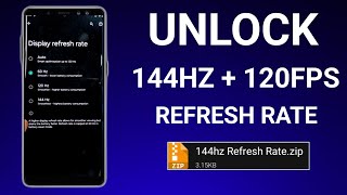 Unlock 144Hz Refresh Rate Performance  Max FPS Fix Lag  No Root [upl. by Babara]