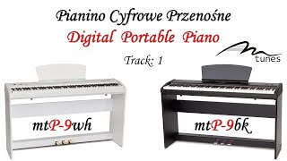 Pianino Cyfrowe Przenośne Mtunes Seria mtP9bk  track 1 [upl. by Remle]