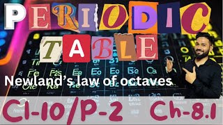 Periodic Table02 Newland’s law of octaves ch81 cl10 ​⁠​⁠progatib [upl. by Irita]