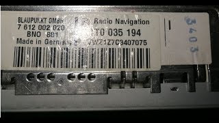 VW MFD 2 Radio Code [upl. by Rednal496]