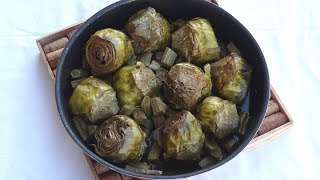 CARCIOFI ALLA ROMANA AL FORNO Buonissimi  RICETTE DI GABRI [upl. by Gerti]