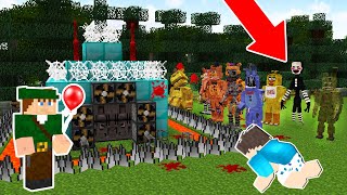 MELHOR ARMADILHA CONTRA ANIMATRONICS NO MINECRAFT FIVE NIGHTS AT FREDDYS [upl. by Peedus]