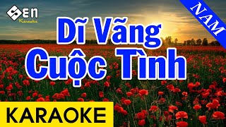 Karaoke Dĩ Vãng Cuộc Tình  Tone Nam Beat Chuẩn [upl. by Orvil]