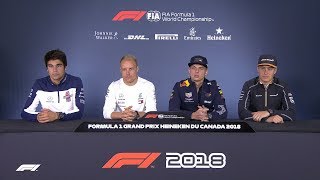 2018 Canadian Grand Prix Press Conference Highlights [upl. by Julie]