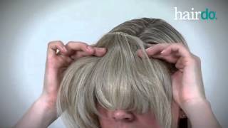 HOW TO Bangs Synthetic Hairpiece by hairdo [upl. by Rhonda]