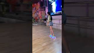 girl unique skating with bilionera song bilionera skating skater bts btsarmy song shorts [upl. by Gaskill]