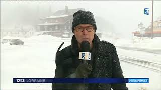 Tempête Eleanor  vent très violent sur le massif des Vosges [upl. by Samaria]