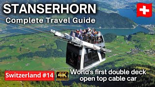 🇨🇭 Stanserhorn Switzerland  Lucerne to Stanserhorn Day Trip  Mt Stanserhorn CabriO Stanserhorn [upl. by Akselaw]