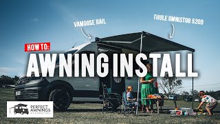 Vamoose amp Thule Omnistor Awning Install  VW Crafter Camper Conversion [upl. by Eek]