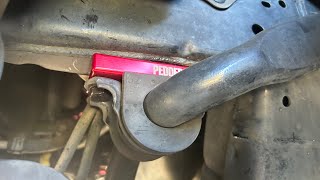 Toyota Fortuner  Hilux Pedders Front Sway Bar Spacers Install [upl. by Aisatsana]