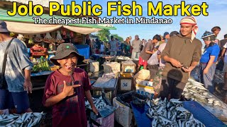 The cheapest fish market ever  Jolo Sulu Public Market [upl. by Annaul]