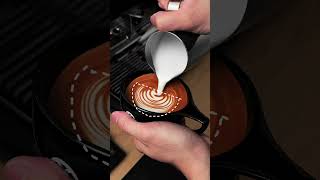 Latte art tutorial  Rosetta 🍃 [upl. by Pulchia377]