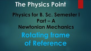 Rotating frame of reference B Sc 1st semester physics CSJMU [upl. by Aldrich]