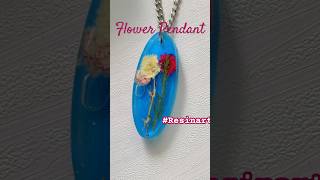 Resin Flower Pendant  jewellery Making resinart shorts youtubeshorts diy uv [upl. by Llirpa]