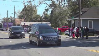 Procession for Waycross solider killed in Jordan drone strike arrives in hometown [upl. by Fine]