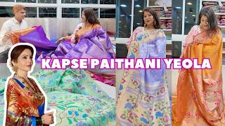 Neeta Ambanis Choice for PURE HANDLOOM Paithani KAPSE PAITHANI Sarees from 500 Rs to 2L [upl. by Aras]