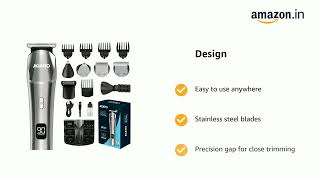 LINK IN DESCRIPTIONAGARO Royal Multi Grooming Kit For Men 9in1 Shave Trim  Style Face Head [upl. by Lulu]