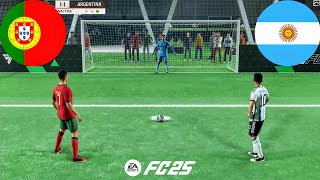 FIFA 25 VOLTA FOOTBALL  RONALDO VS MESSI  PORTUGAL VS ARGENTINA  PENALTY SHOOTOUT  PS5 GAMEPLAY [upl. by Elleinahc528]