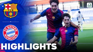 Barcelona vs Bayern Munich  Highlights  UEFA Youth League 23102024 [upl. by Luahs85]