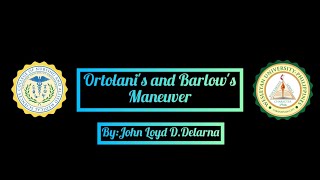 Ortolanis and Barlows ManeuverReturn Demo [upl. by Moreville]