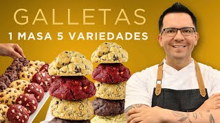 GALLETAS Te doy una receta y tendrás cinco variantes [upl. by Rosemare]