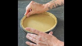 Recette de pâte sucrée et techniques de fonçage de tartes [upl. by Yllehs]