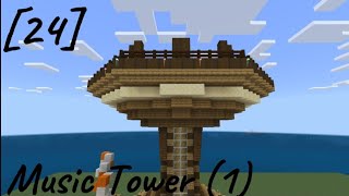 How To Build Stampys Lovelier World 24 Music Tower Part 1 [upl. by Edva]