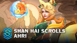 Shan Hai Scrolls Ahri Wild Rift Skin Spotlight [upl. by Annoiek]