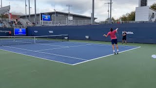 Stan wawrinka serve practice at US Open [upl. by Jarita]