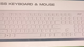 Unboxing Acer Wireless Keyboard and Mouse unboxing wirelessmouse wirelesskeyboard acer [upl. by Elvina]