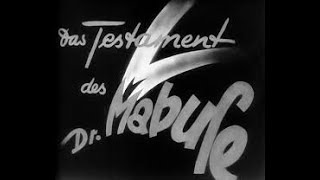 Das Testament Des Dr Mabuse Fritz Lang 1933 English Subtitles [upl. by Vicki420]