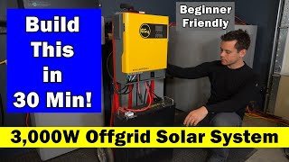 Build a 3000W Offgrid Solar System in 30 Min Natural Disaster Grid Down RV and More [upl. by Rachaba244]