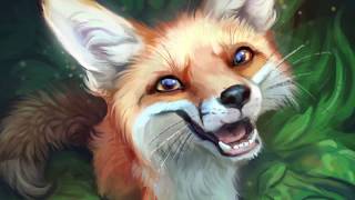 JUNIPER THE FOX  Painting Process [upl. by Edniya800]