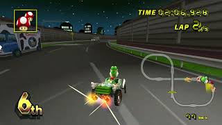 N64 Toads Turnpike  Mario Kart Wii Custom Track 150cc Yoshi with Daytripper Kart [upl. by Nelehyram133]