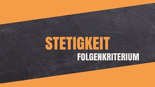 Stetigkeit einer Funktion mit dem Folgenkriterium zeigen  Folgenstetigkeit [upl. by Esiom]