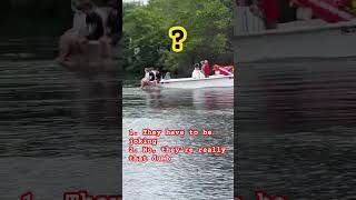 Boneheaded boaters riding on bow  boat boating fails [upl. by Shlomo]