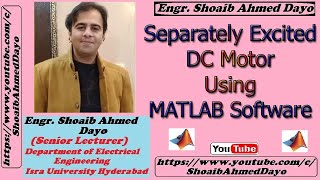 Separately Excited DC Motor Using MATLAB Simulink  MATLAB Simulation of Separately Excited DC Motor [upl. by Netsuj831]