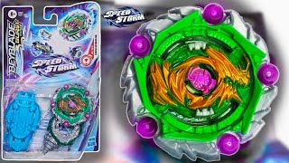 NEW EMERALD Curse Devolos D6 1AD ZephyrSP Beyblade Burst Surge Review [upl. by Lockhart]