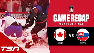 Canada vs Slovakia  2023 World Juniors Highlights [upl. by Orme699]