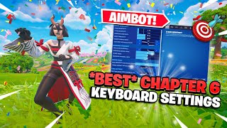 NEW BEST Keyboard amp Mouse  Controller Settings for INSANE AIM  FAST EDITS Fortnite Chapter 6 🎯 [upl. by Hooge]