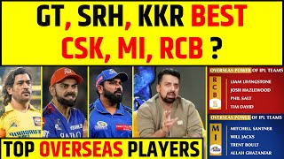 IPL2025  GT SRH KKR BEST TEAM CSK MI RCB KA KYA HOGA  TOP OVERSEAS PLAYERS [upl. by Ayim479]