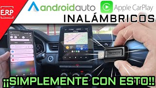 CONVIERTE EN INALÁMBRICO tu Android Auto y Apple CarPlay por CABLE con ESTE USB DE SUNWEYER [upl. by Yeung]