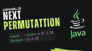 Next Permutation  Leetcode  31   Java  Tamil [upl. by Eatnahc]