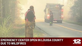 Emergency center open in Louisa due to wildfires [upl. by Stacia]