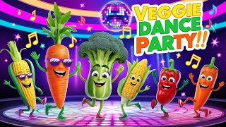 Kids dance party with fun vegetable characters song [upl. by Mellen]