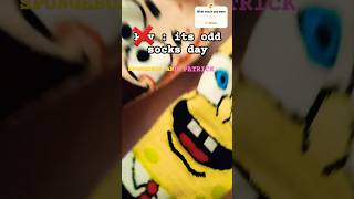 🧦ODD SOCKS DAY🧦 music edm remix foryou socks odd funny spongebob patrick like subscribe [upl. by Kelsy581]