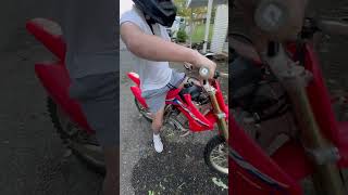 CRF150R IS BACK AFTER THE WRECK crf150r honda wheelie [upl. by Eelitan576]