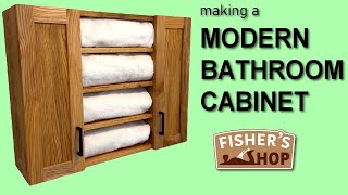 Woodworking Making a Modern Bathroom Cabinet [upl. by Persas]